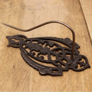 Antique cast iron wall mount receipt holder